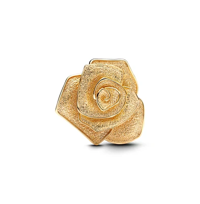 Pandora 14K Gold Plated Rose Bloom Oversized Charms