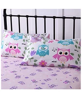 MarCielo Bed Sheets For Kids Owl Pattern Sheets For Kids Girls Boys Teens Children Sheets Full