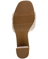 Dv Dolce Vita Women's Honey Raffia Block-Heel Dress Sandals