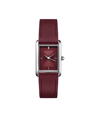 Rosefield Heirloom Women's Burgundy Leather Watch 30.6mm