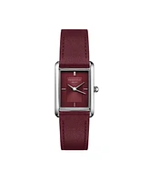 Rosefield Heirloom Women's Burgundy Leather Watch 30.6mm