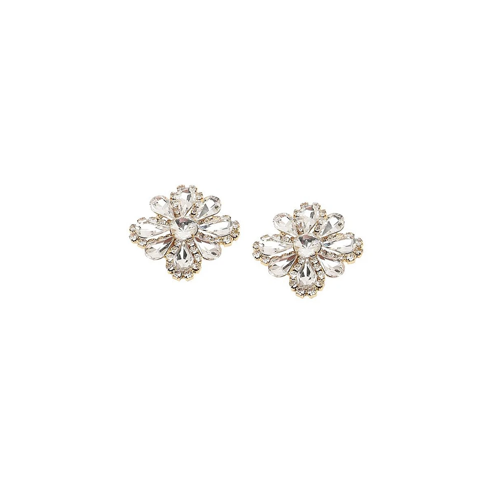 Cristal Flora Stud Earrings