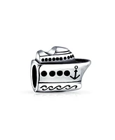 Bling Jewelry Ocean Liner Yacht Charm Bead Sterling Silver for European Bracelet