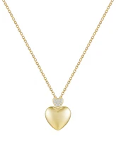 2-Pc. Set Diamond Double Heart Pendant Necklace & Matching Stud Earrings (1/10 ct. t.w.) Sterling Silver or 14k Gold-Plated