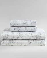 Calvin Klein Printed 300-Thread Count Cotton Sateen 4-Pc. Sheet Set