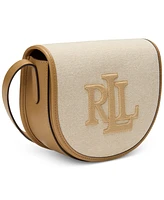 Lauren Ralph Lauren Witley Canvas and Leather Small Crossbody