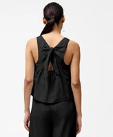 French Connection Women's Birdie Bow-Back Swing Top
