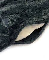 Cheer Collection Faux-Fur 2-Pack Decorative Pillows