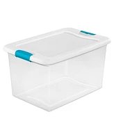 Sterilite 64 Quart Latching Storage Tote Box (6 Pack) + Deep Clip Box (4 Pack)