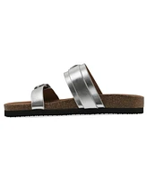 White Mountain Women's Hardball Round Toe Flat Sandals