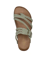 White Mountain Women's Hayleigh Round Toe Flat Sandals