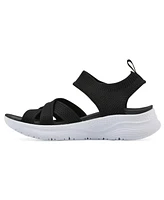 White Mountain Women's Charry Round Toe Flat Sandals