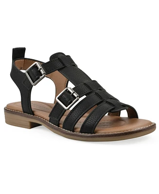 White Mountain Women's Mayday Round Toe Flat Sandals