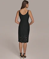 Donna Karan New York Women's Lace-Trim Sheath Dress