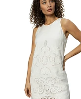 Sanctuary Women's Embroidered Blooms Sleeveless Mini Dress