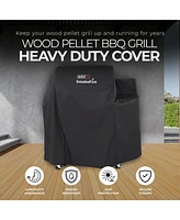 Weber SmokeFire EX4 Wood Pellet Bbq Grill Heavy Duty Polyester Cover, Black