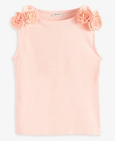 On 34th Women's Ribbed Rosette Shoulder Tank Top, Exclusively at Macy's