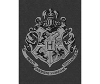 Harry Potter Hogwarts Crest Men's Charcoal Big & Tall T-shirt-3XL