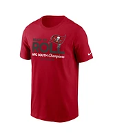 Nike Men's Red Tampa Bay Buccaneers 2024 Nfc South Division Champions Locker Room Trophy Collection T-Shirt