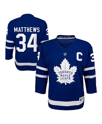 Outerstuff Big Boys and Girls Auston Matthews Blue Toronto Maple Leafs Home Replica Player Jersey