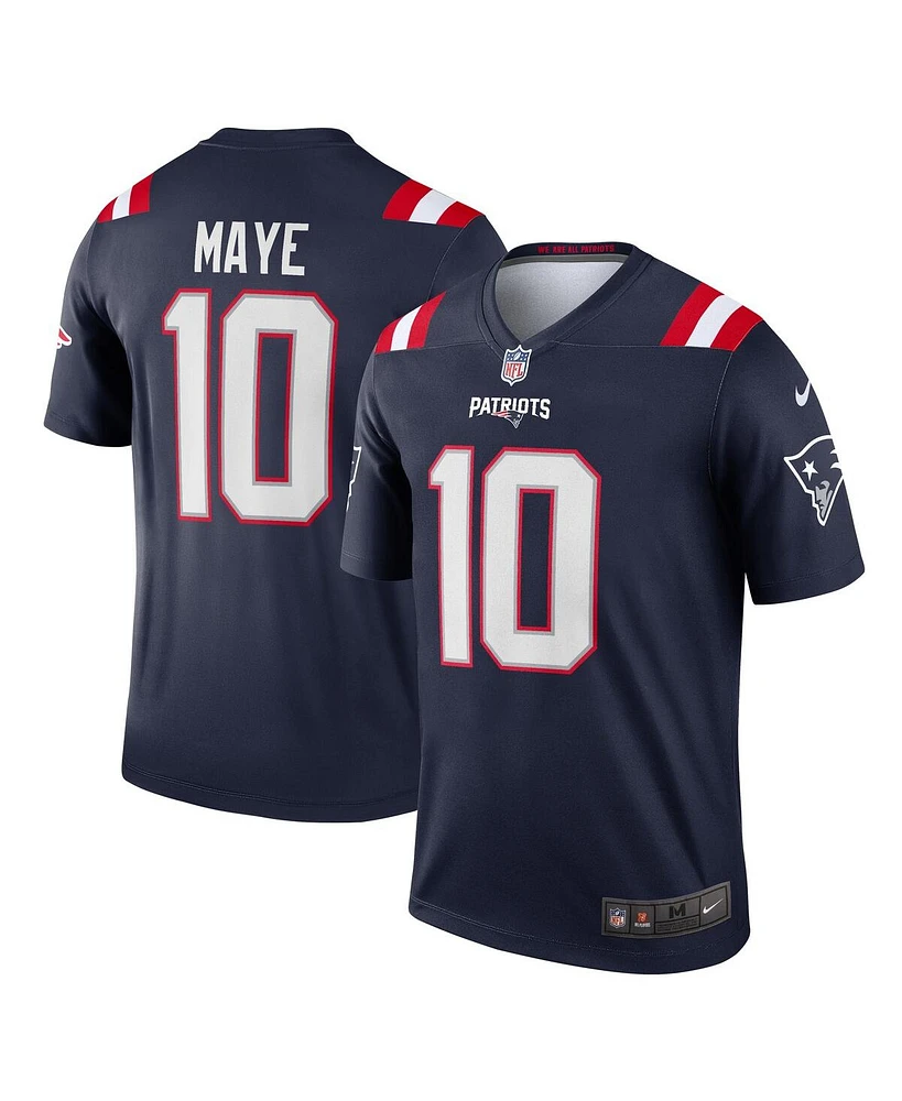 Nike Men's Drake Maye Navy New England Patriots Team Legend Player Performance Top