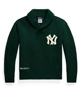 Polo Ralph Lauren Men's Green New York Yankees Cooperstown Collection Pullover Sweater