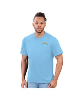 Margaritaville Men's Light Blue Los Angeles Chargers Time Flies T-Shirt