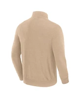 J. Palmer Men's Tan San Francisco 49ers Franchise Quarter-Zip Sweater