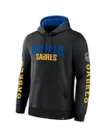 Fanatics Men's Black Buffalo Sabres Big City Legacy Fleece Pullover Hoodie