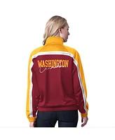 G-iii 4Her by Carl Banks Women's Burgundy Washington Commanders Post Game Full-Zip Track Jacket