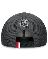 Fanatics Men's Gray Detroit Red Wings Authentic Pro Home Ice Trucker Adjustable Hat