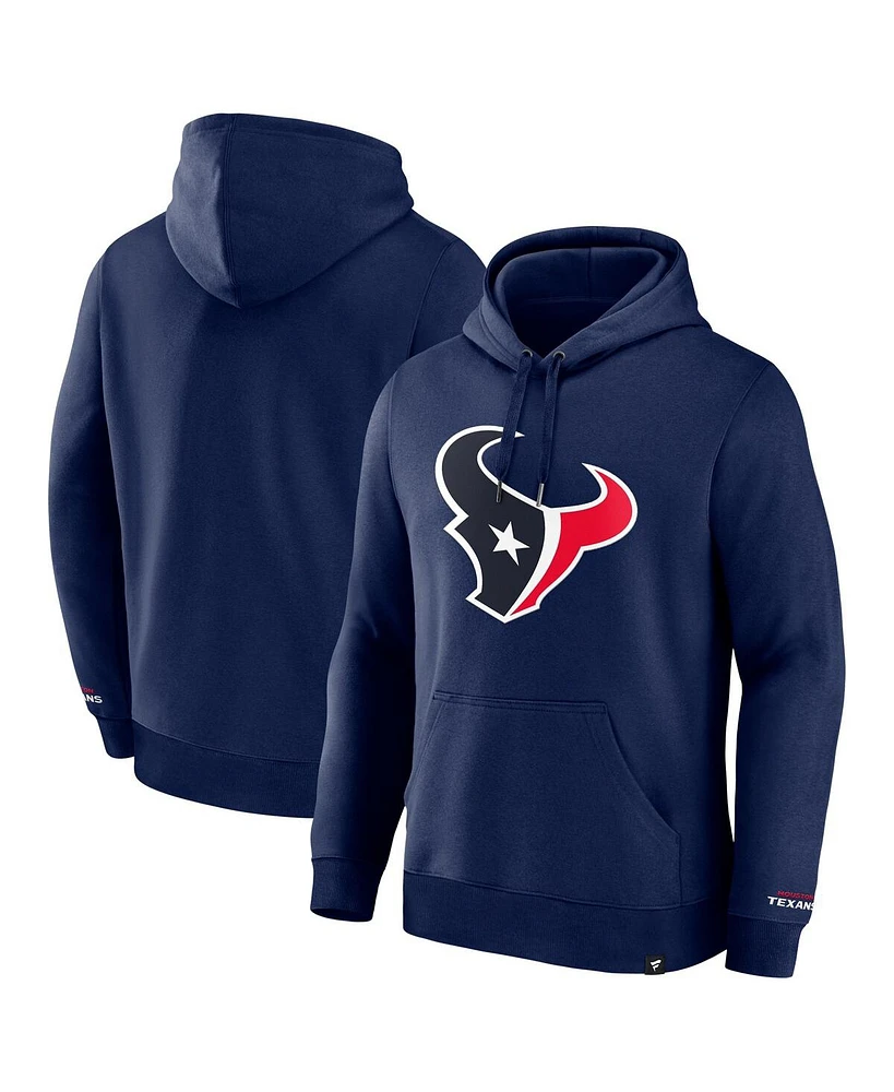 Fanatics Men's Navy Houston Texans Legacy Fleece Pullover Hoodie