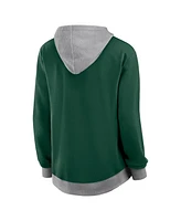 Logo Athletic Women's Green Minnesota Wild Hit It French Terry Full-Zip Hoodie