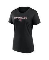 Fanatics Women's Black Arizona Diamondbacks Lean T-Shirt