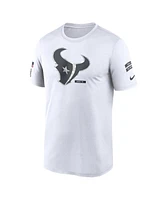 Nike Men's White Houston Texans 2024 Salute To Service Legend Performance T-Shirt