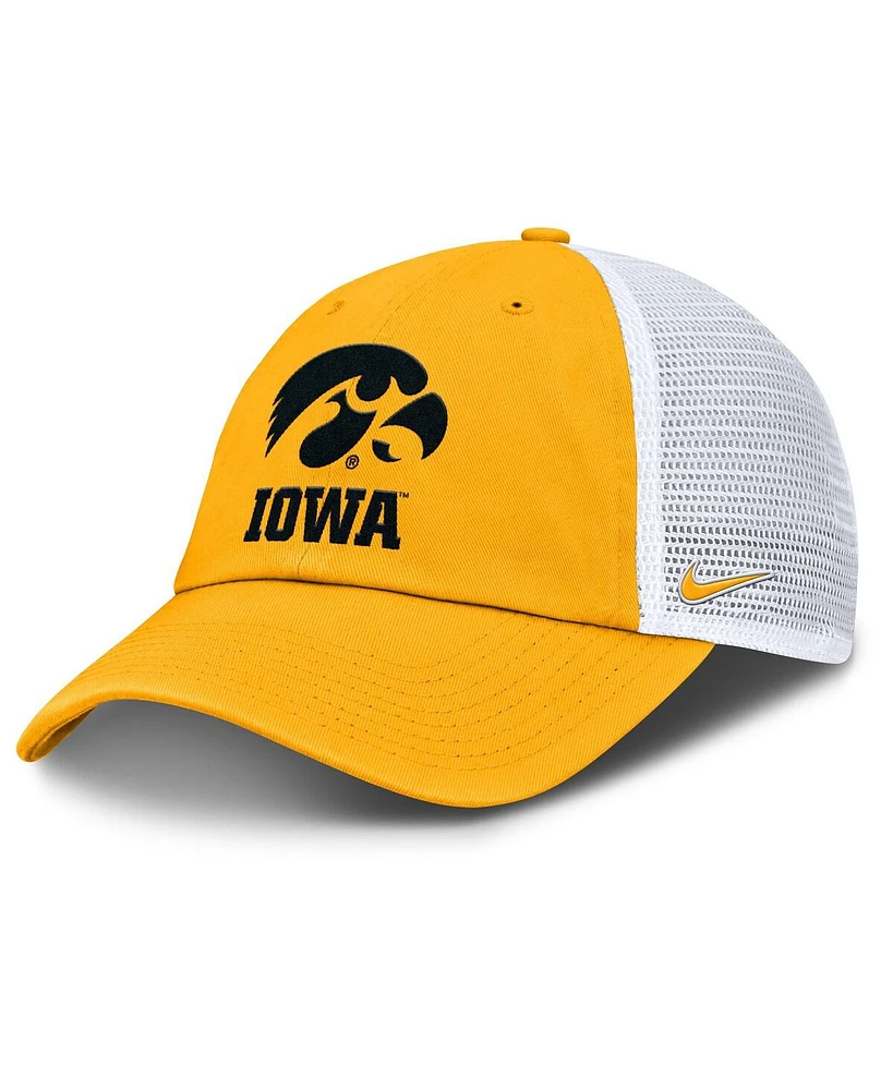 Nike Men's Gold Iowa Hawkeyes Club Trucker Adjustable Hat