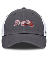 Nike Men's Gray Atlanta Braves Wordmark Club Adjustable Trucker Hat