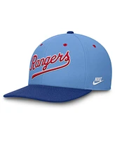 Nike Men's Light Blue/Royal Texas Rangers Cooperstown Collection Pro Performance Snapback Hat