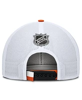 Fanatics Men's Black/White Philadelphia Flyers Authentic Pro Rink Trucker Hat