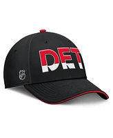 Fanatics Men's Black/Red Detroit Red Wings Authentic Pro Rink Team Code Flex Hat