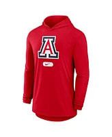 Nike Men's Red Arizona Wildcats Lightweight Performance Long Sleeve Hoodie T-Shirt