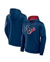 Fanatics Men's Navy Houston Texans Defender Dot Faded Pullover Hoodie