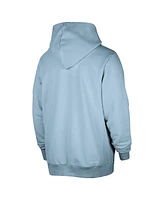 Nike Men's Light Blue New York Knicks Authentic Standard Issue Full-Zip Hoodie Jacket