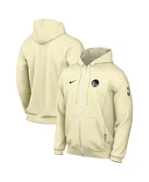 Nike Men's Cream Golden State Warriors Authentic Standard Issue Full-Zip Hoodie Jacket