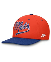 Nike Men's Orange/Royal New York Mets Cooperstown Collection Pro Performance Snapback Hat