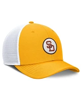 Nike Men's Gold San Diego Padres Cooperstown Collection Rise Trucker Adjustable Hat