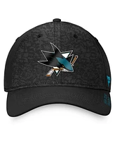 Fanatics Men's Black San Jose Sharks Authentic Pro Rink Flex Hat