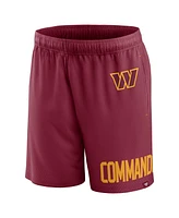 Fanatics Men's Burgundy Washington Commanders Clincher Shorts