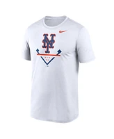 Nike Men's White New York Mets Icon Legend Performance T-Shirt