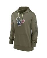 Nike Women's Olive Houston Texans Salute To Service Performance Pullover Hoodie